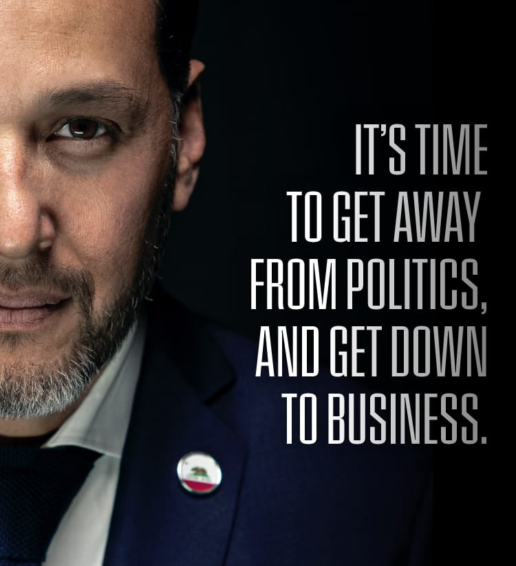 It's time to get away from politics and get down to business.